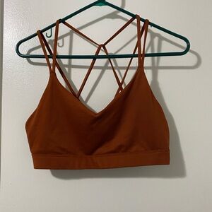 burnt orange old navy sports bra